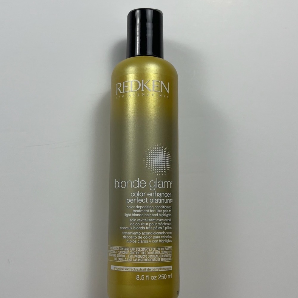 Redken Blonde Glam Color Enhancer Perfect Platinum 8.5oz Conditioning Treatment